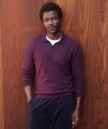 Liam Long Sleeve Sweater Polo