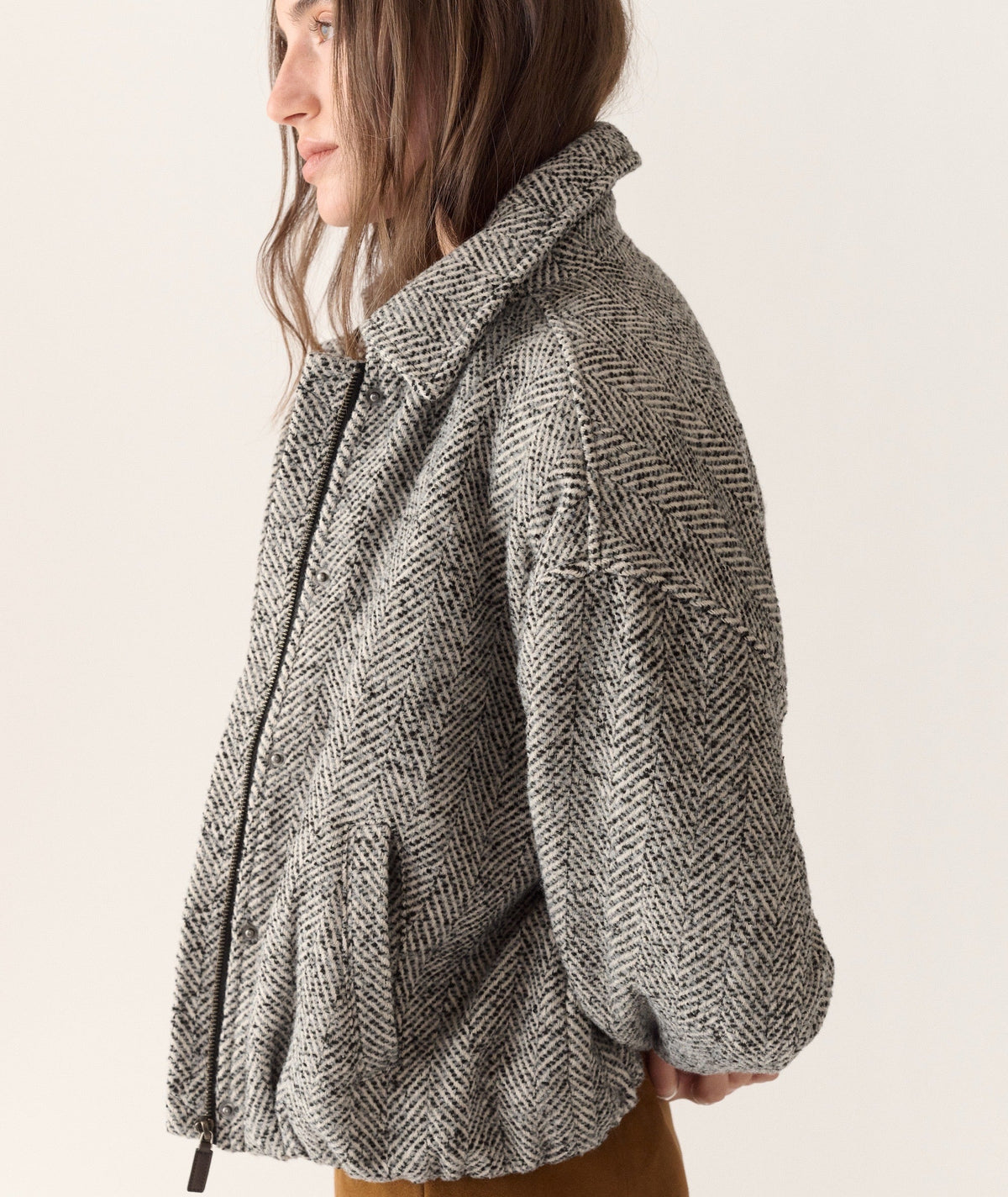 Chelsea Herringbone Bomber