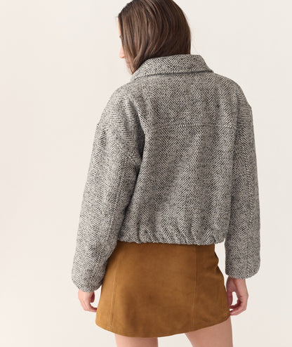 Chelsea Herringbone Bomber