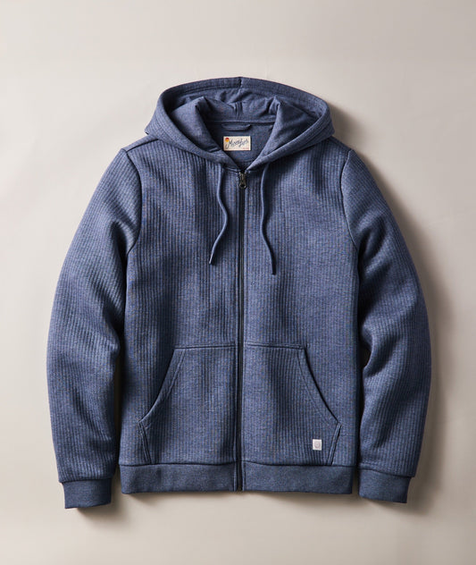 Corbet Quilted Zip Hoodie