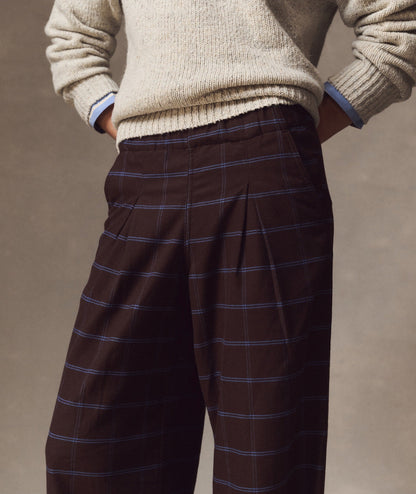 Allison Pleated Moleskin Trouser
