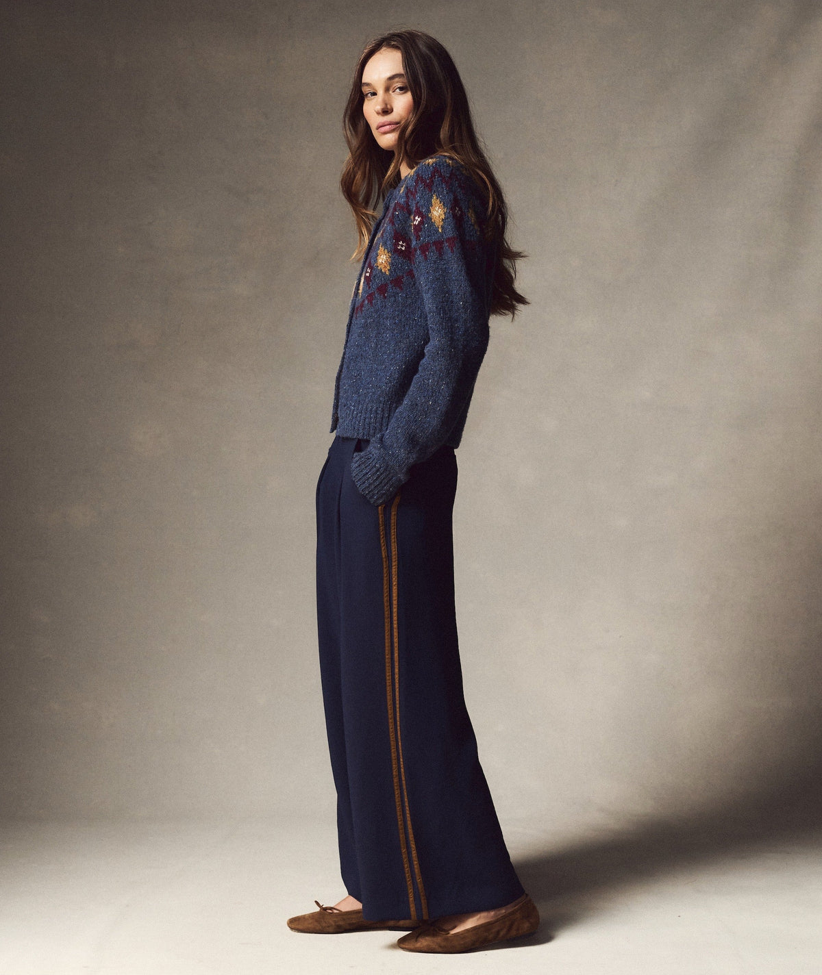 Allison Pleated Wide Leg Trouser
