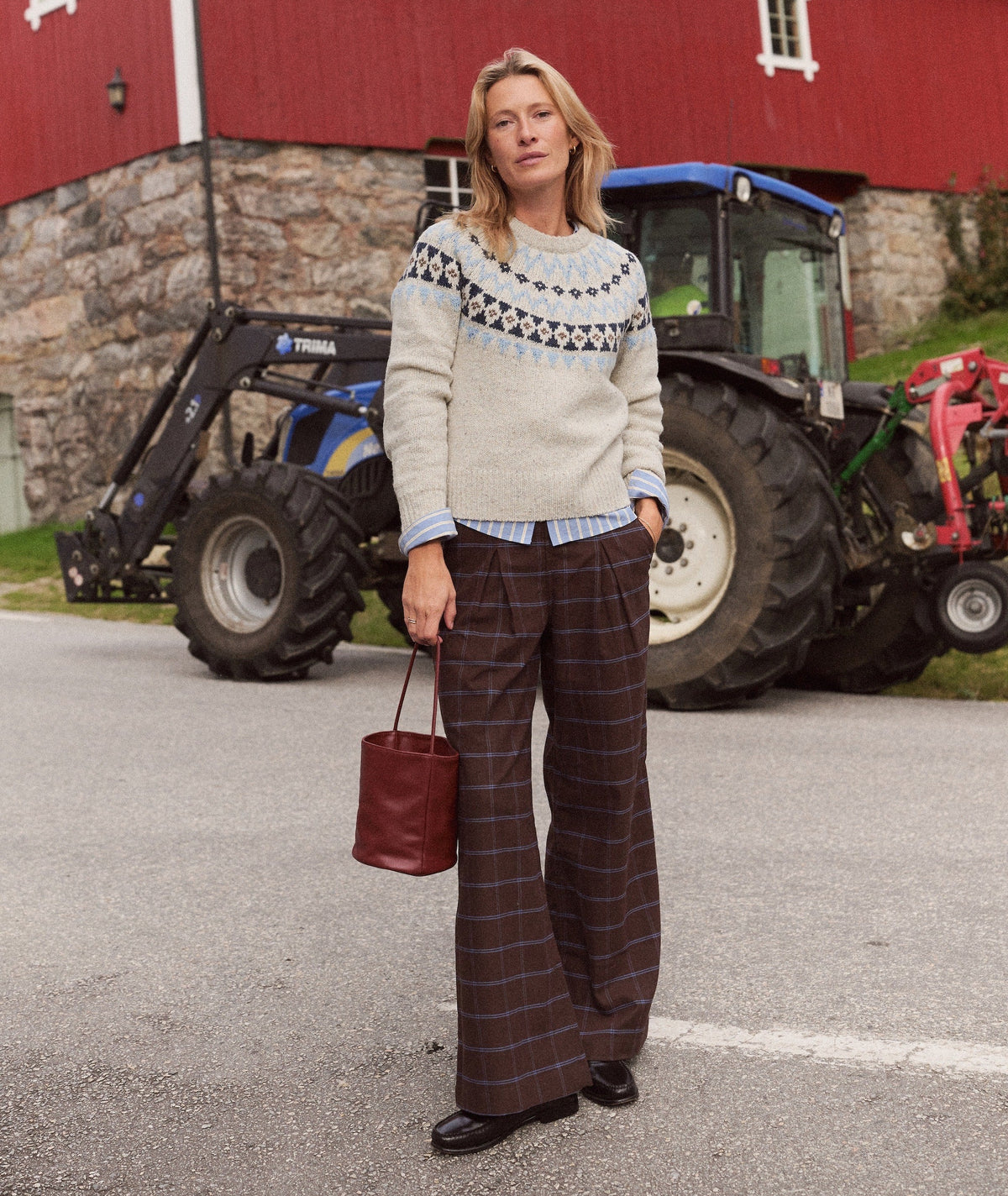 Allison Pleated Moleskin Trouser