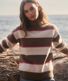 Ivory & Mocha Stripe