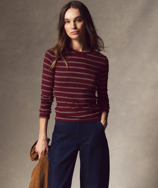 Mini Rib Long Sleeve Crew Tee